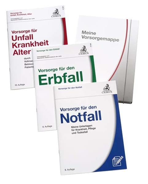 Meine Vorsorgemappe: enthält: Vorsorge für den Notfall, Vorsorge für Unfall, Krankheit, Alter und Vorsorge für den Erbfall Law