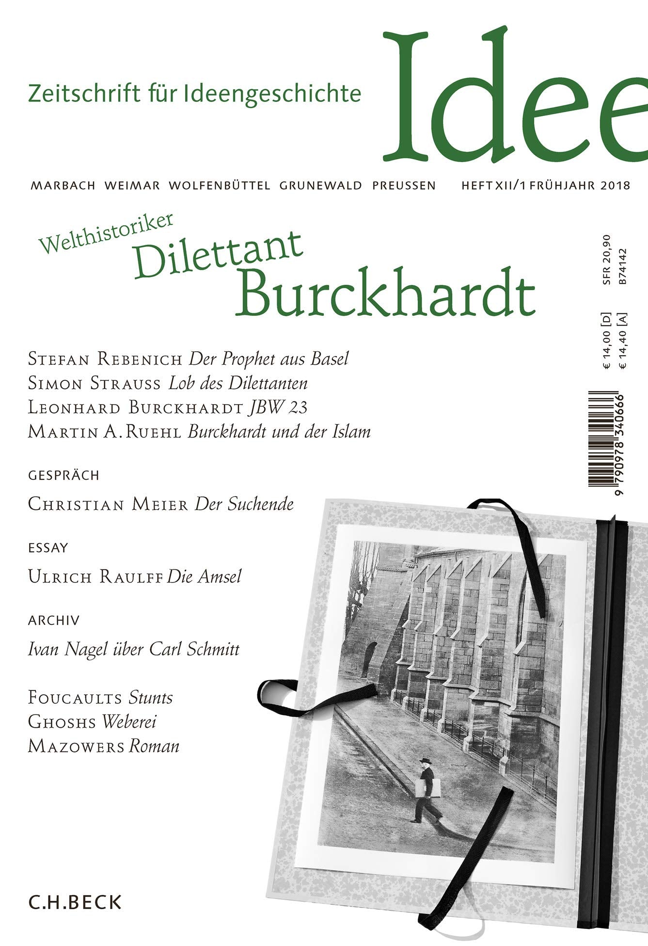 Zeitschrift für Ideengeschichte Heft XII/1 Frühjahr 2018 Philosophy
