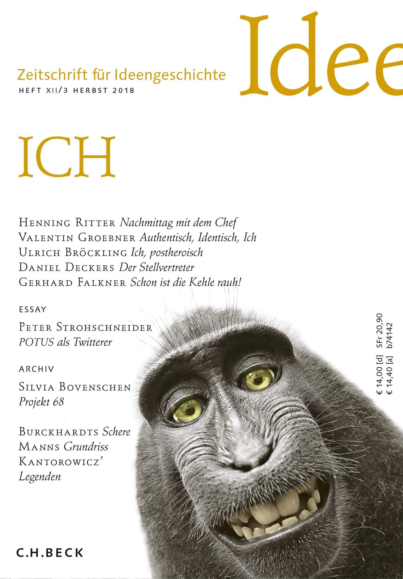 Zeitschrift für Ideengeschichte Heft XII/3 Herbst 2018 Books