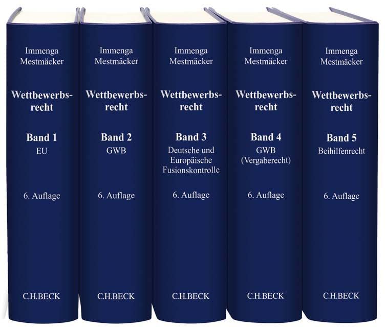 Wettbewerbsrecht Gesamtwerk: In 5 Bänden Law