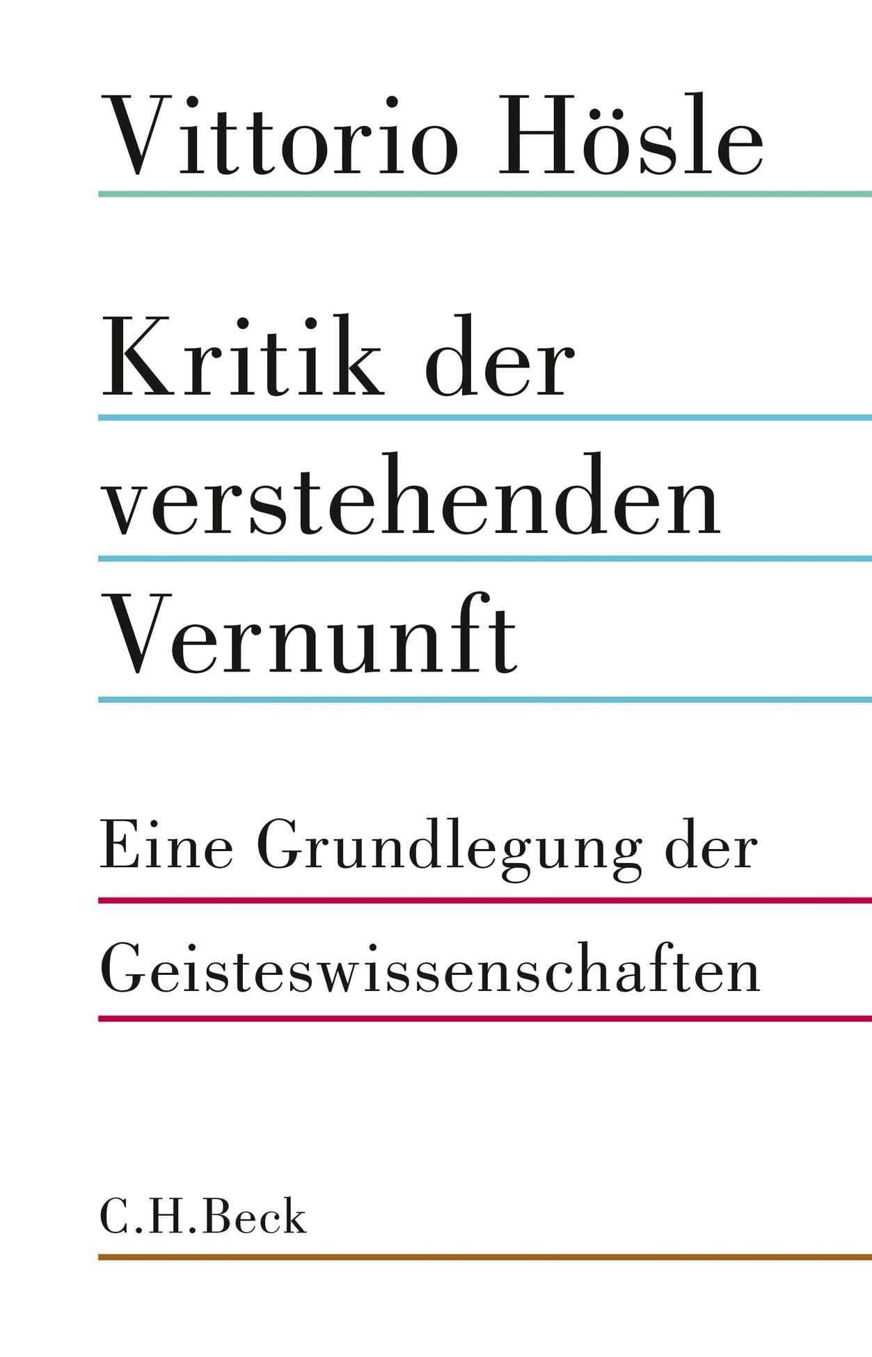 Kritik der verstehenden Vernunft Philosophy