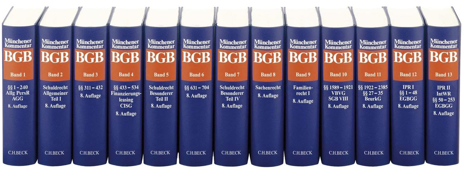 Münchener Kommentar zum Bürgerlichen Gesetzbuch Gesamtwerk: In 14 Bänden Law