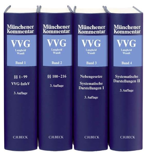 Münchener Kommentar zum Versicherungsvertragsgesetz Gesamtwerk. VVG: In 4 Bänden Law