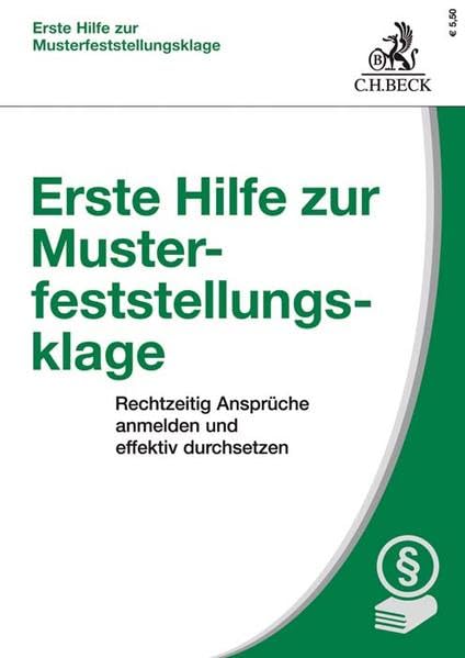Erste Hilfe zur Musterfeststellungsklage Law