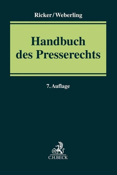 Handbuch des Presserechts Law