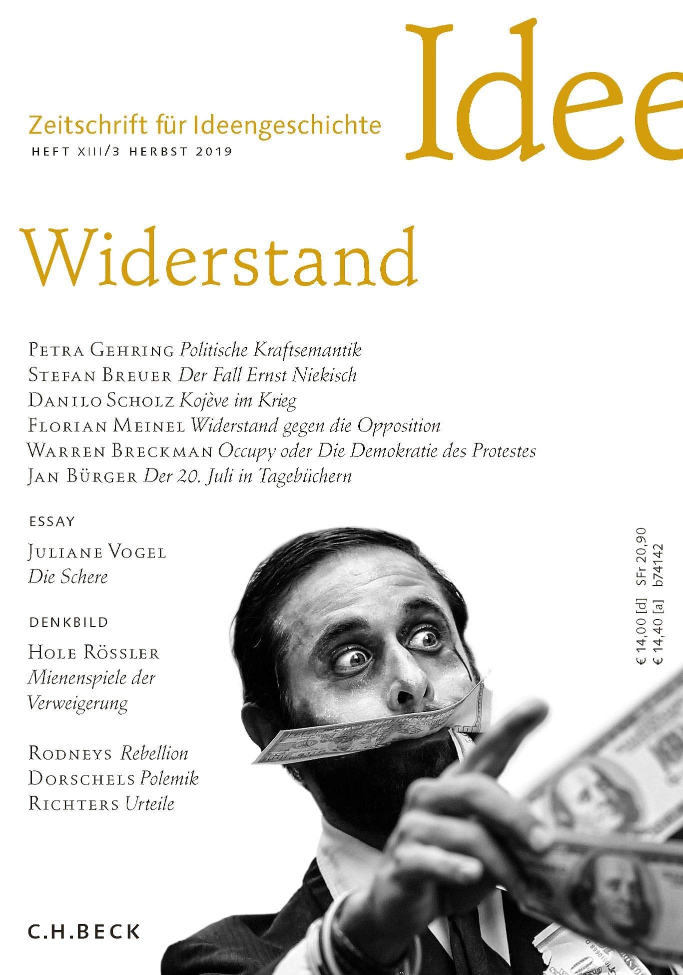Zeitschrift für Ideengeschichte Heft XIII/3 Herbst 2019 book