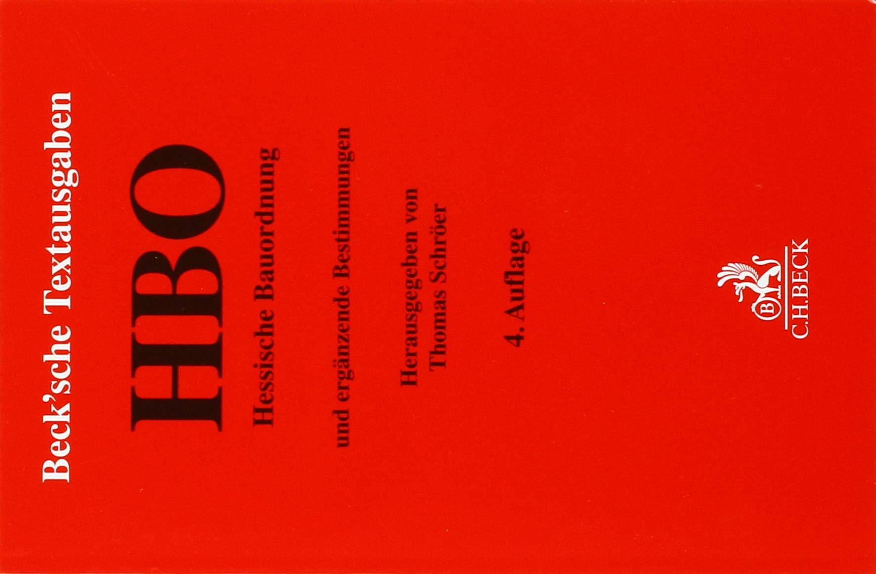 Hessische Bauordnung Law Books