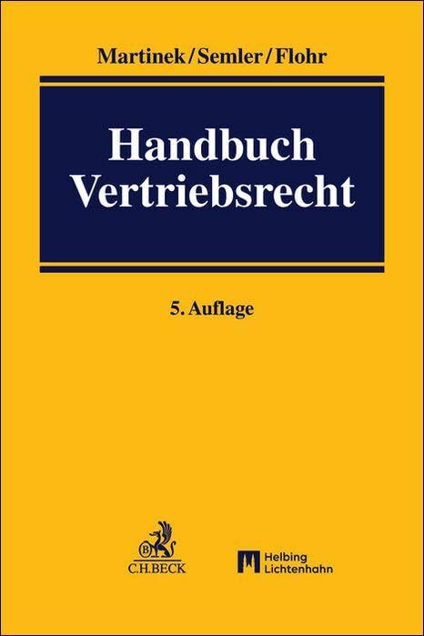 Handbuch Vertriebsrecht Law Books