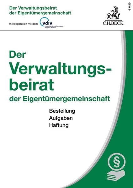 Der Verwaltungsbeirat der Eigentümergemeinschaft book