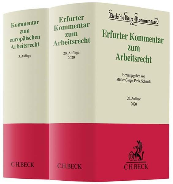 Erfurter Kommentar zum Arbeitsrecht und Kommentar zum europäischen Arbeitsrecht Law
