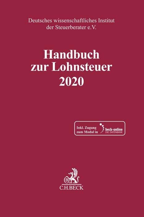 Handbuch zur Lohnsteuer 2020 Law