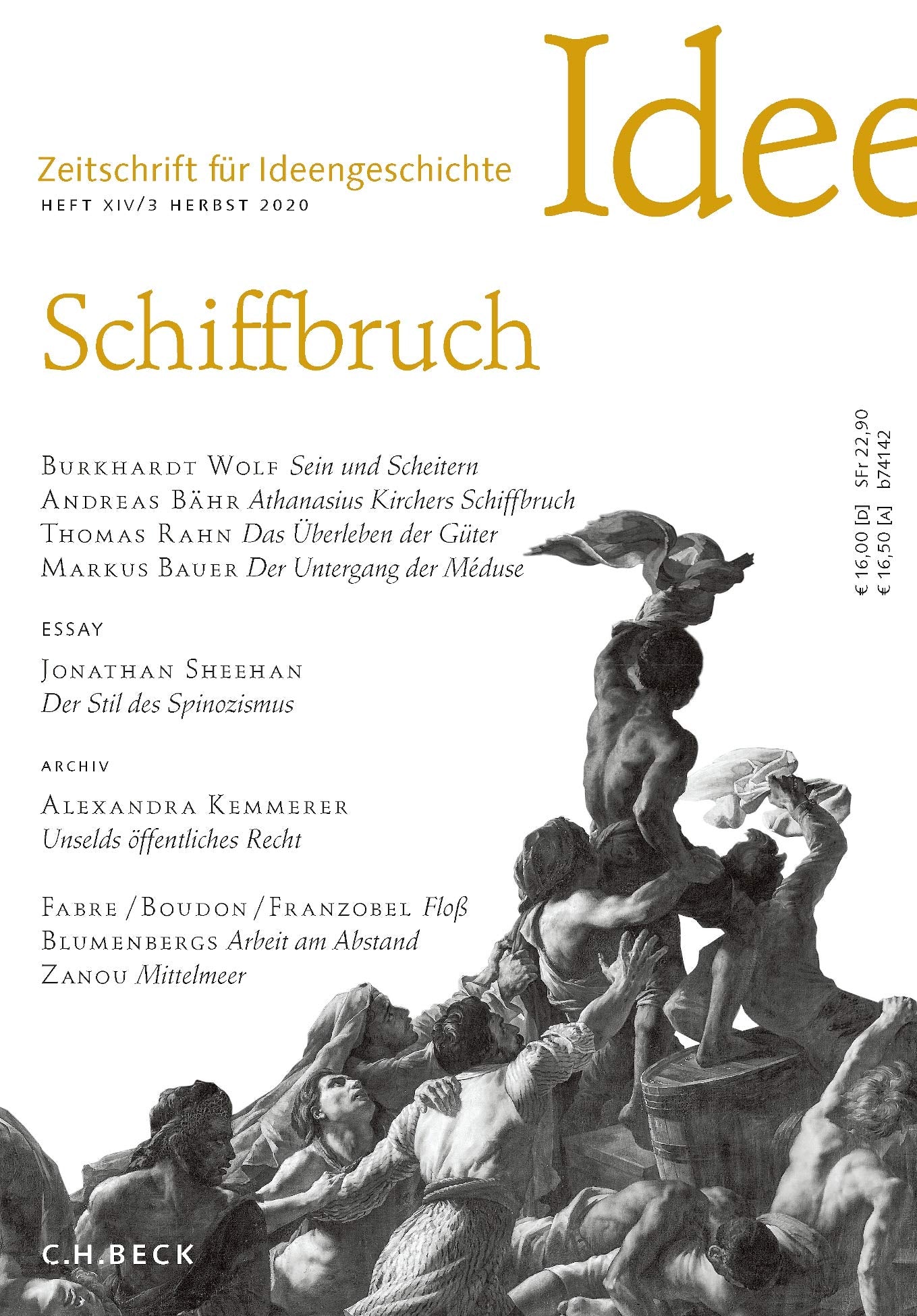 Zeitschrift für Ideengeschichte Heft XIV/3 Herbst 2020: Schiffbruch Books