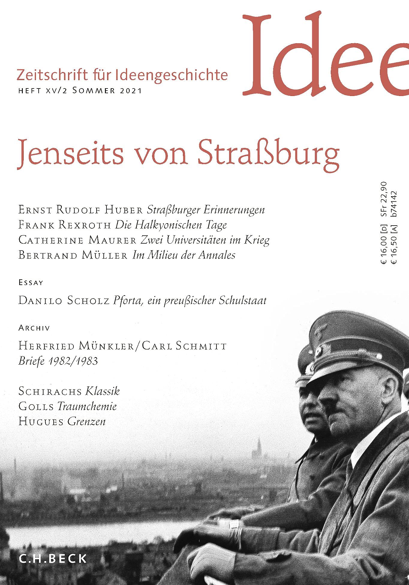 Zeitschrift für Ideengeschichte Heft XV/2 Sommer 2021 book
