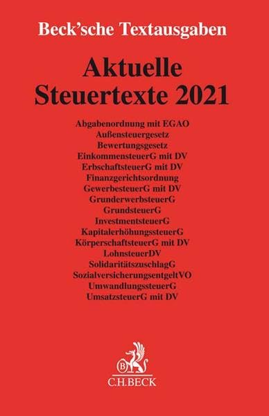 Aktuelle Steuertexte 2021 Law