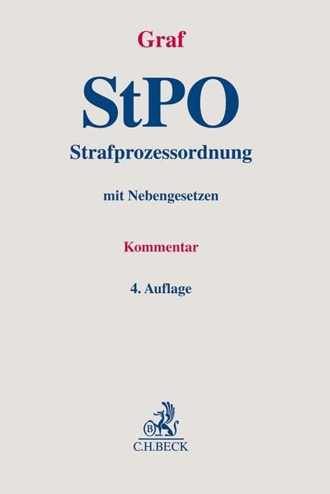 Strafprozessordnung: mit Nebengesetzen Law