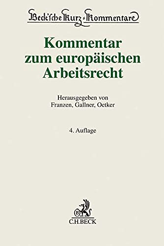Kommentar zum europäischen Arbeitsrecht Law