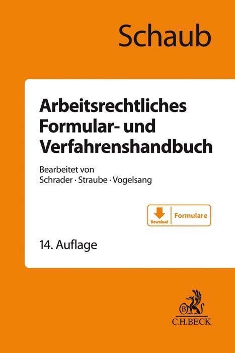 Arbeitsrechtliches Formular- und Verfahrenshandbuch Law