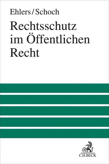 Rechtsschutz im Öffentlichen Recht Law