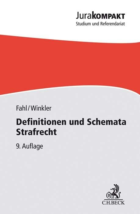 Definitionen und Schemata Strafrecht Law
