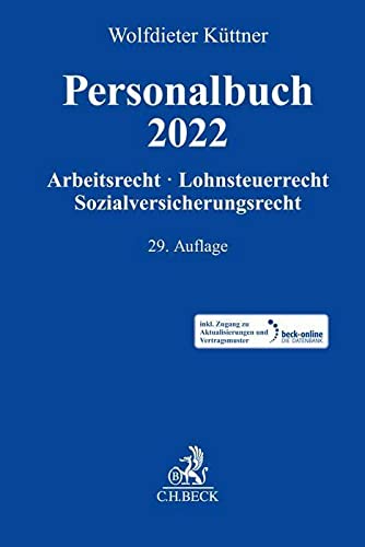 Personalbuch 2022: Arbeitsrecht, Lohnsteuerrecht, Sozialversicherungsrecht Law