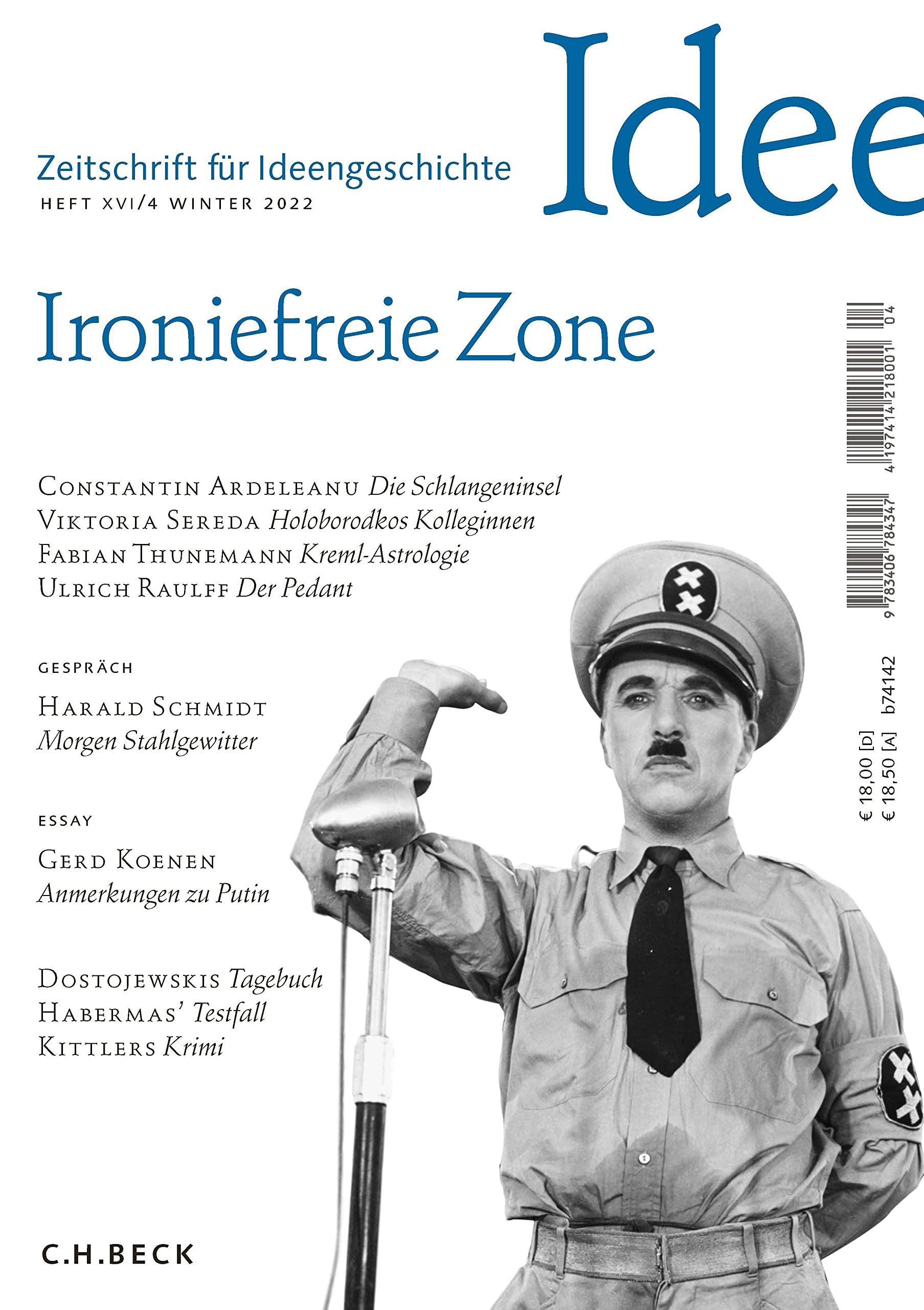 Zeitschrift für Ideengeschichte Heft XVI/4 Winter 2022 book