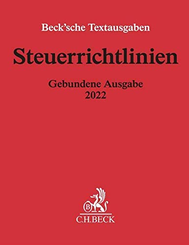 Steuerrichtlinien Gebundene Ausgabe 2022 book