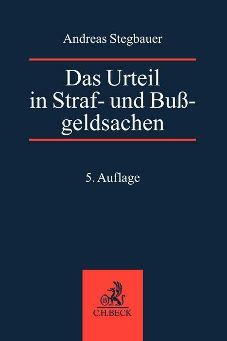 Das Urteil in Straf- und Bußgeldsachen Law