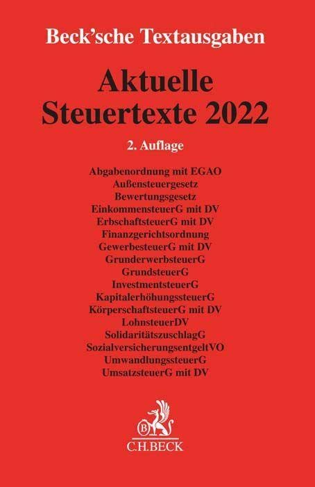Aktuelle Steuertexte 2022 Law
