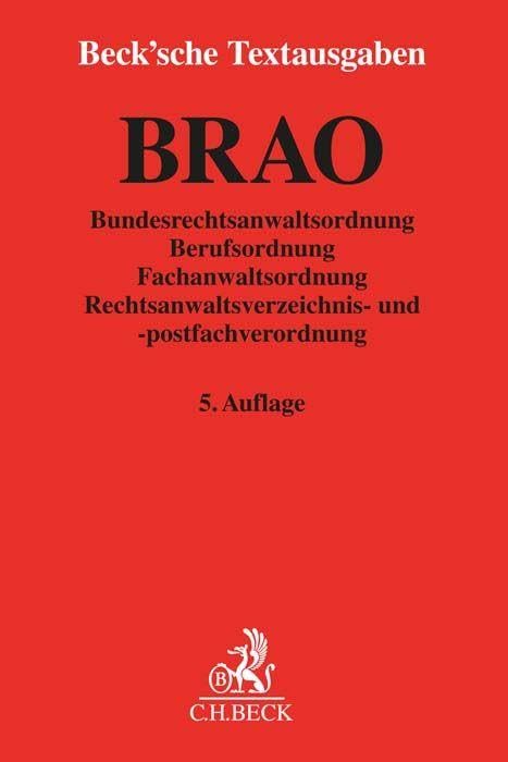 BRAO. Bundesrechtsanwaltsordnung Law