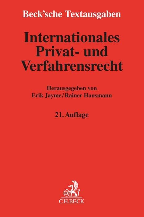 Internationales Privat- und Verfahrensrecht Law