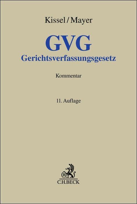 Gerichtsverfassungsgesetz. GVG Law