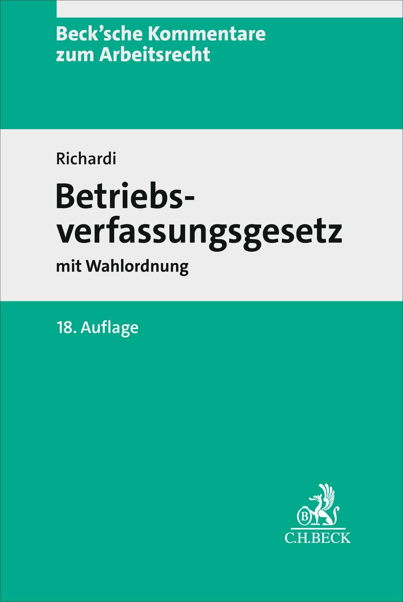 Betriebsverfassungsgesetz. BetrVG Law