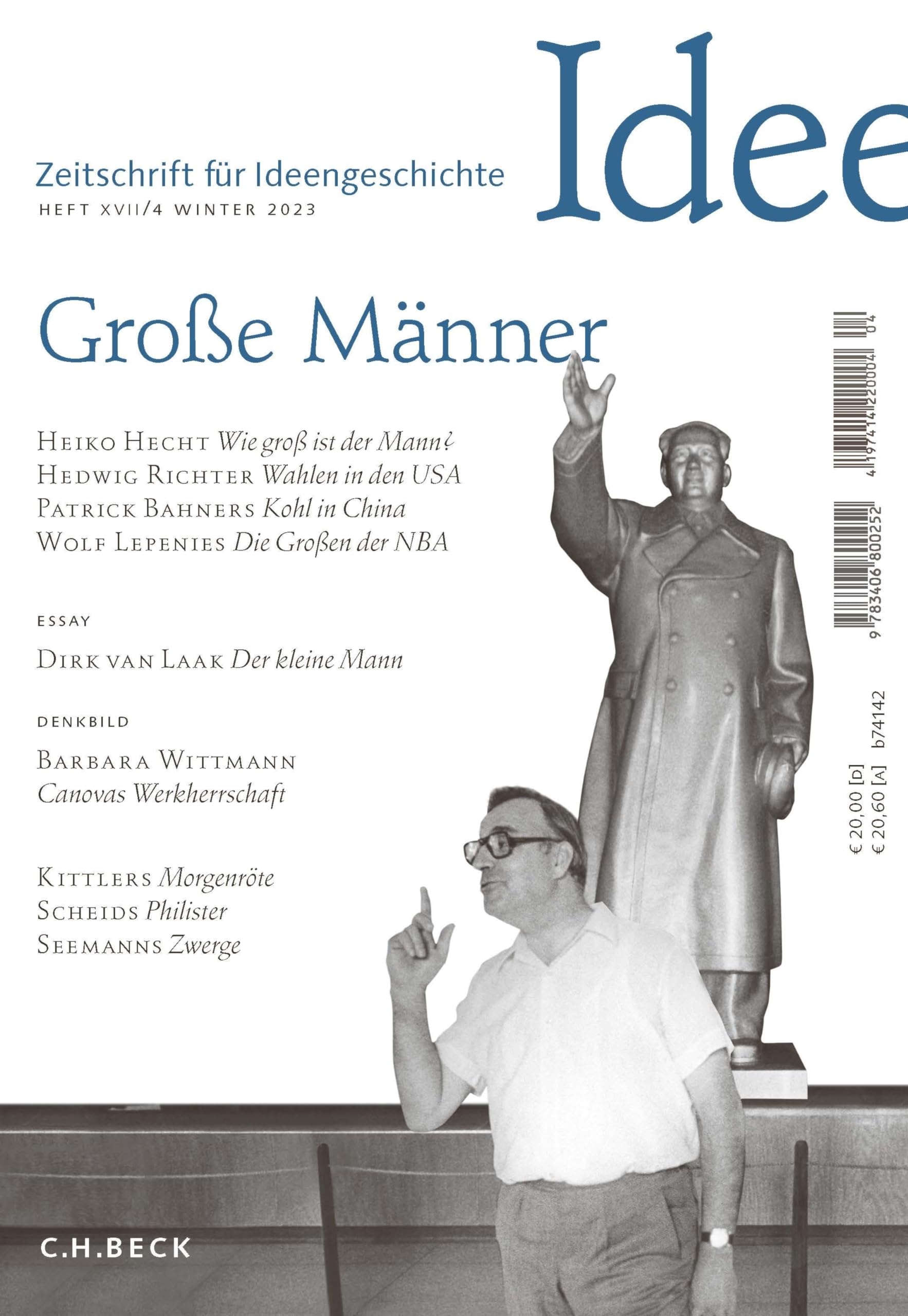 Zeitschrift für Ideengeschichte Heft XVII/4 Winter 2023: Große Männer Books