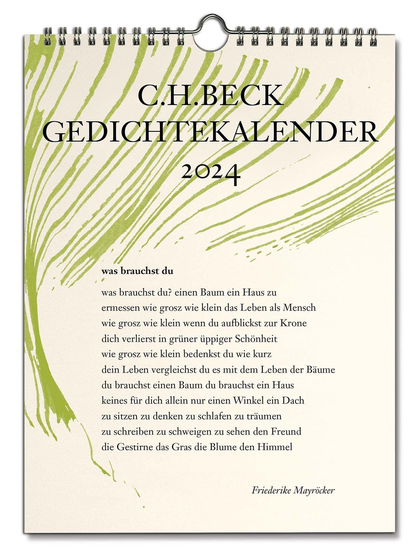 C.H. Beck Gedichtekalender: Kleiner Bruder 2024 (40. Jahrgang) Poetry