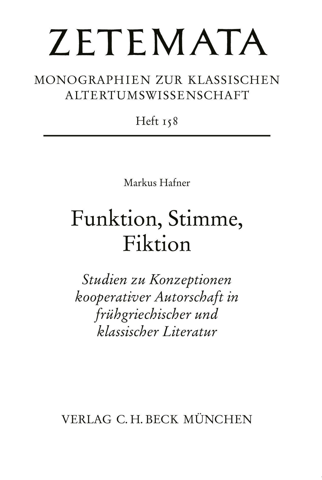 Funktion, Stimme, Fiktion Media & Communication