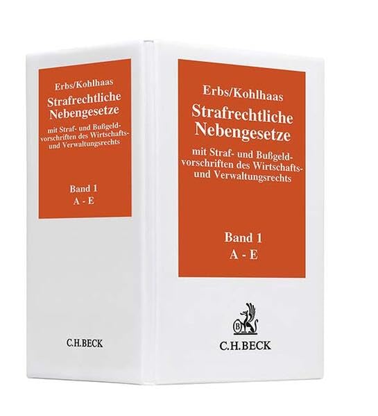 Strafrechtliche Nebengesetze Ordner I 86 mm Law Books