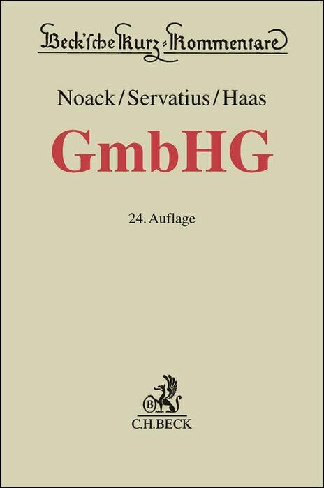 Gesetz betreffend die Gesellschaften mit beschränkter Haftung. GmbHG Law
