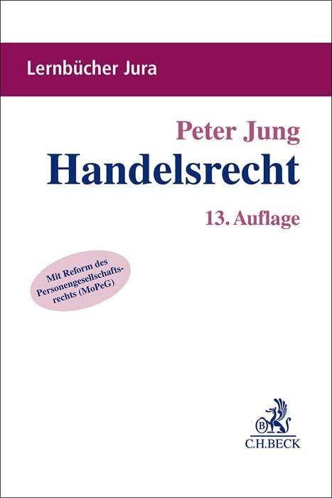 Handelsrecht (Lernbücher Jura) Law