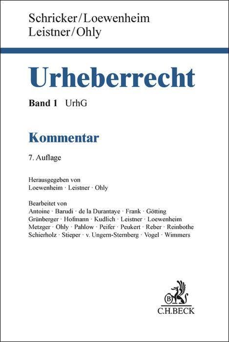 Urheberrecht: In 2 Bänden. Band 1: UrhG. Band 2: UrhDaG, KUG, VGG, VerlG, Portabilitäts-VO, Marrakesch-VO Law