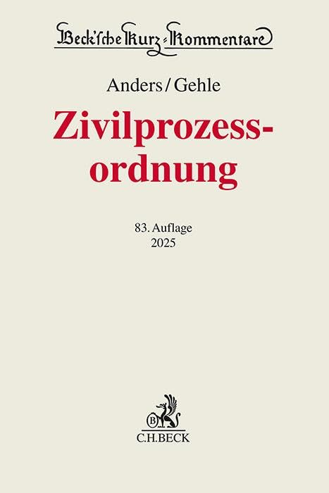 Zivilprozessordnung. ZPO Law