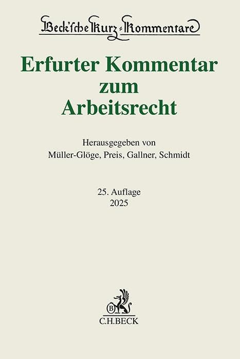 Erfurter Kommentar zum Arbeitsrecht Law