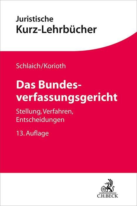 Das Bundesverfassungsgericht Law Books