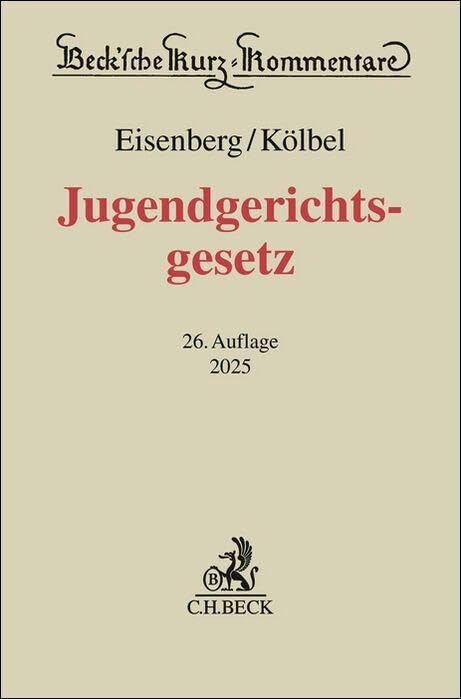 Jugendgerichtsgesetz. JGG Law Books
