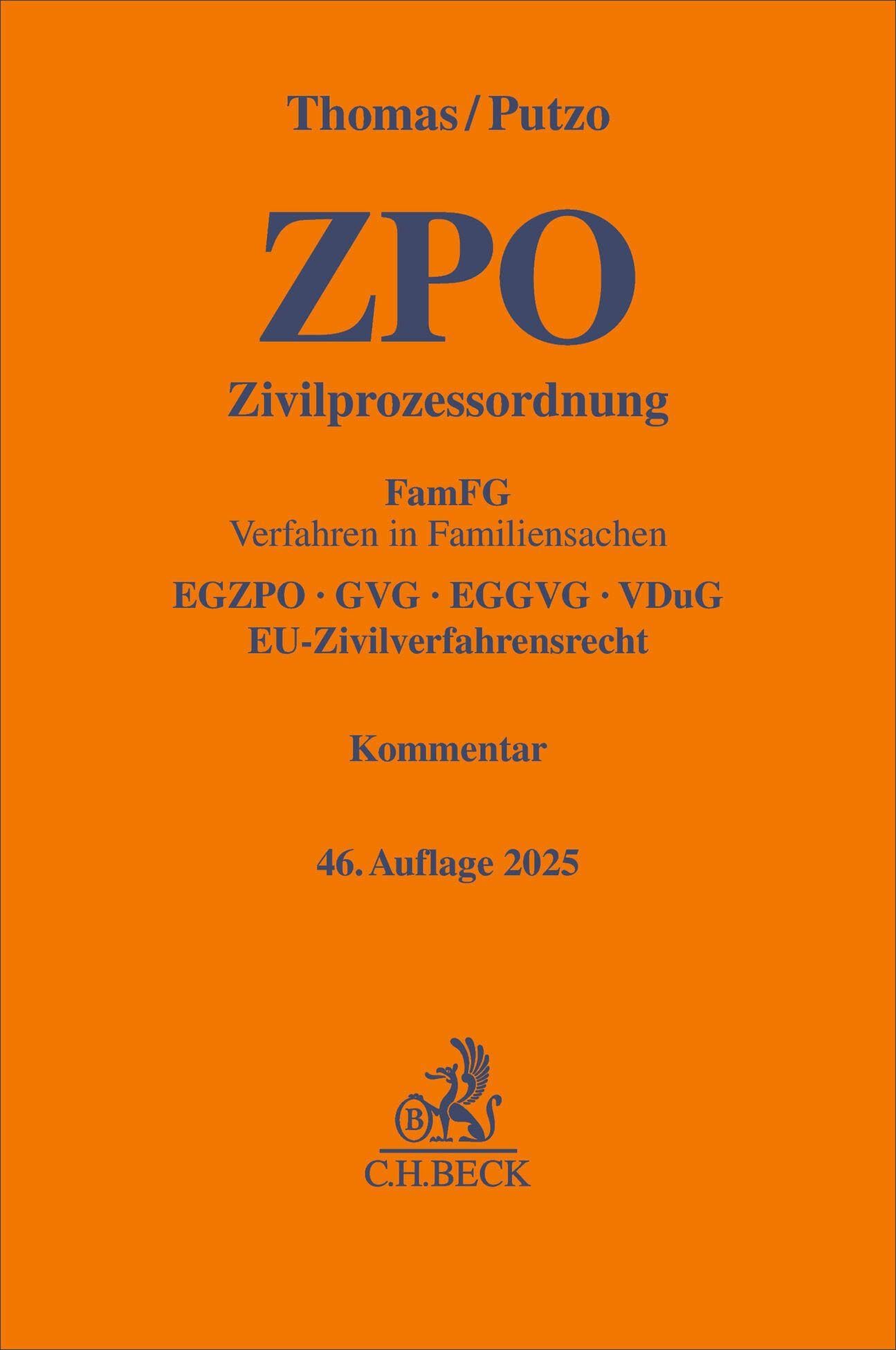 Zivilprozessordnung. ZPO Law
