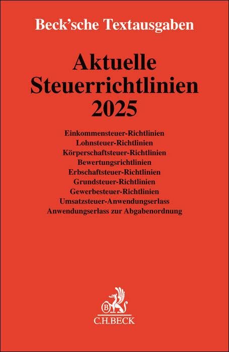 Product Image: Aktuelle Steuerrichtlinien 2025
