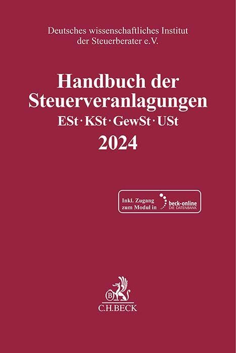 Handbuch der Steuerveranlagungen Law