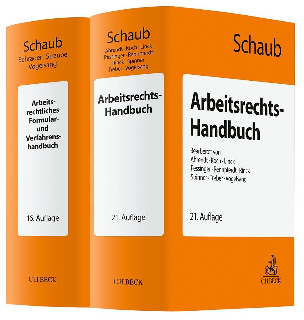Arbeitsrechts-Handbuch und Arbeitsrechtliches Formular- und Verfahrenshandbuch Law