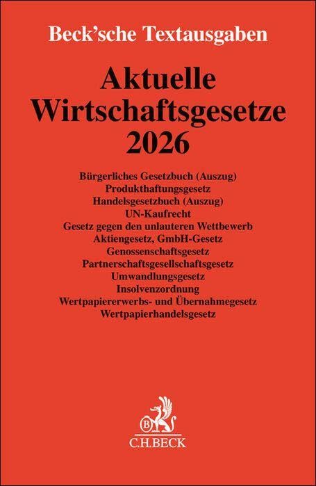 Product Image: Aktuelle Wirtschaftsgesetze 2026