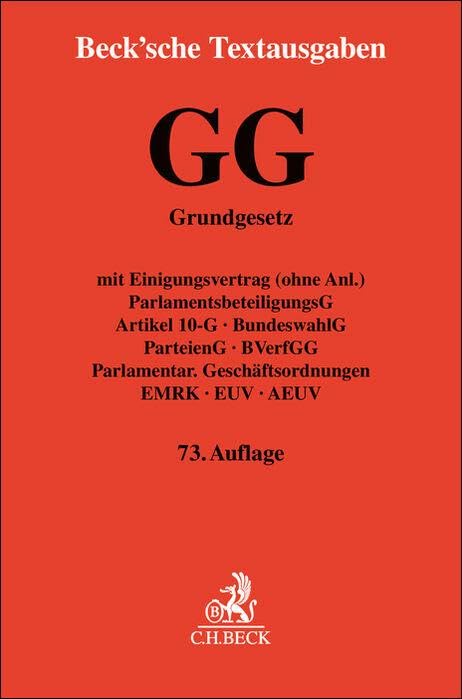 Grundgesetz für die Bundesrepublik Deutschland. GG Law