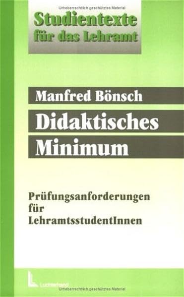 Didaktisches Minimum: Prüfungsanforderungen für Lehramtsstudenten/-innen (Beltz Pädagogik / BildungsWissen Lehramt) Politics & History